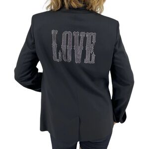 Zadig & Voltaire  Vedy LOVE Embellished wool blazer